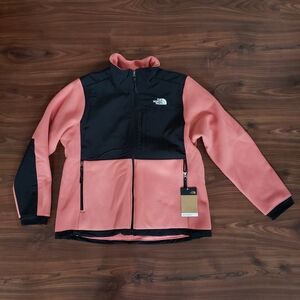 New Women's XL North Face Denali 2 Full Zip Fleece Jacket Faded Rose